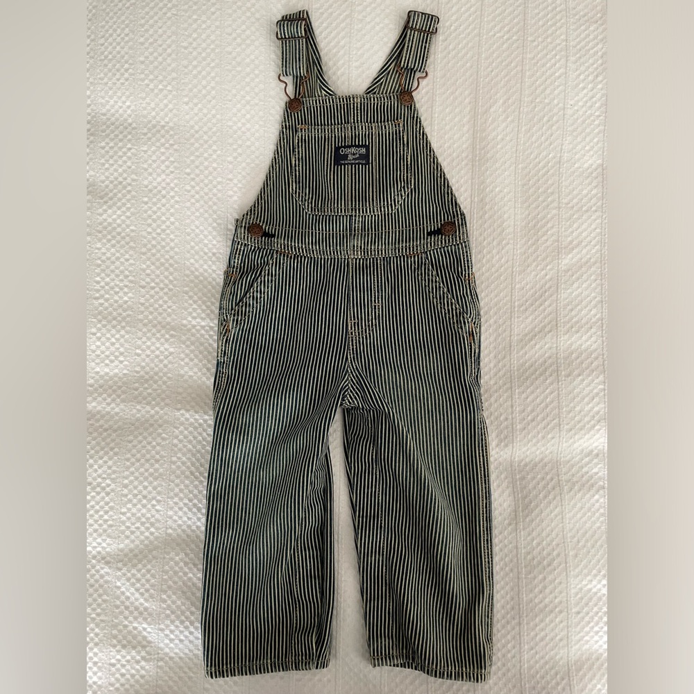 Vintage Oshkosh Overalls Striped